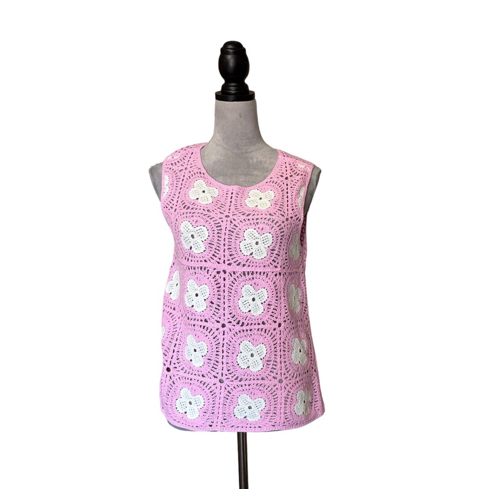 Primark Pink Crochet‎ Floral Granny Square DO NOT BUY/ NOT AVAILABLE